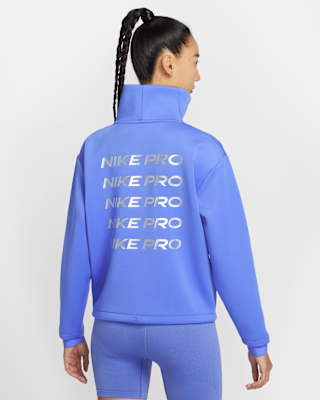 Nike Pro Women's Cropped Half-Zip Top. Nike JP